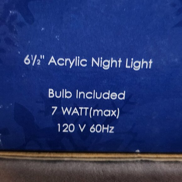 Heritage Mint Ltd Snowman Holiday Ice Sculpture 6.5" Acrylic 7W 120V Night Light - Picture 4 of 16